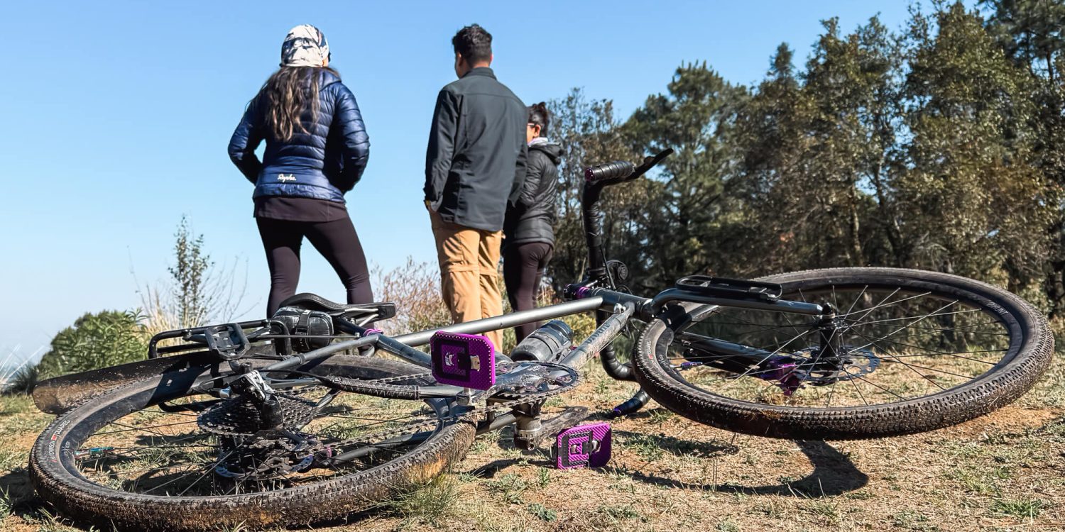 Bicicleta con Mousetrap Pedal Adapters de Redshift